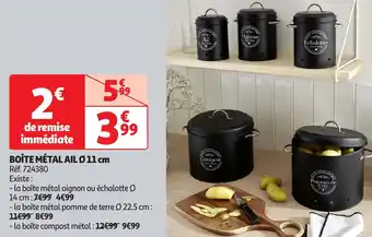 Auchan Boîte métal ail offre