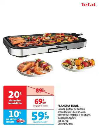 Auchan Plancha tefal offre