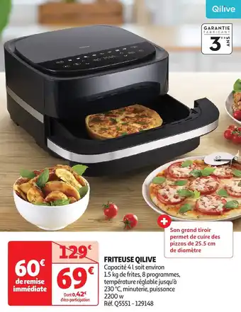 Auchan Friteuse qilive offre