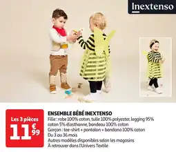 Auchan Ensemble bébé inextenso offre