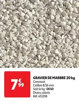 Auchan Gravier de marbre offre