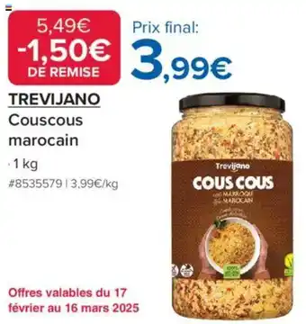 Costco Trevijano Couscous marocain offre