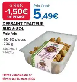 Costco Dessaint traiteur sud & sol Falafels offre