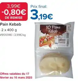 Costco Pain Kebab offre