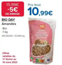 Costco Bio day Amandes offre