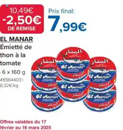 Costco El manar Émietté de thon à la tomate offre