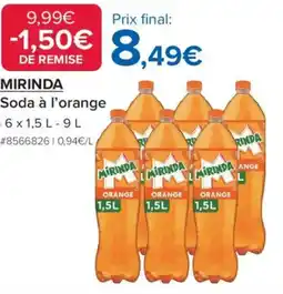 Costco MirindaSoda à l'orange s offre