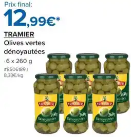 Costco Tramier Olives vertes dénoyautées offre