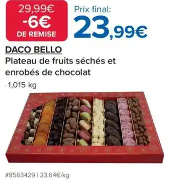 Costco Daco bello Plateau de fru enrobés de chocolat offre