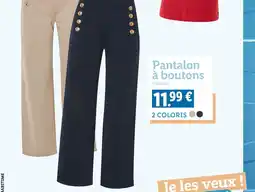 Lidl Pantalon à boutons offre