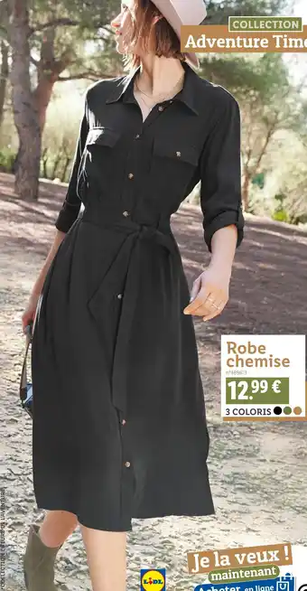 Lidl Robe chemise offre