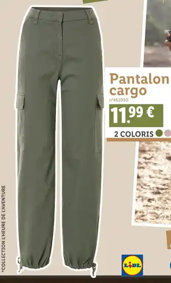 Lidl Pantalon cargo offre