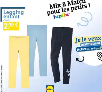 Lidl LUPILU Legging enfant offre