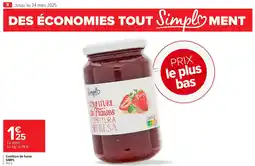 Carrefour SIMPL Confiture de fraise offre