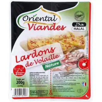 Carrefour ORIENTAL VIANDES Lardons de volaille Halal offre