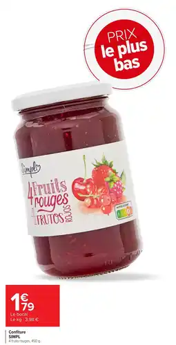 Carrefour SIMPL Confiture offre