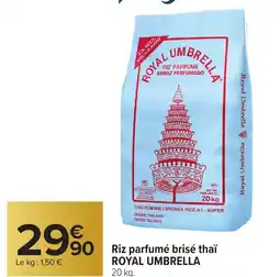 Carrefour ROYAL UMBRELLA Riz parfumé brisé thaï offre