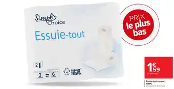 Carrefour SIMPL Essuie-tout compact offre