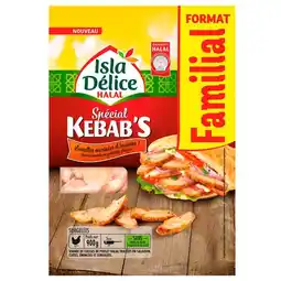 Carrefour ISLA DÉLICE Lamelles de volaille Halal Spécial Kebab's surgelées Format Familial offre