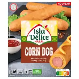 Carrefour ISLA DÉLICE Corn Dog Halal surgelé offre