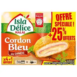 Carrefour ISLA DÉLICE Cordons bleus de dinde Halal surgelés Offre spéciale offre