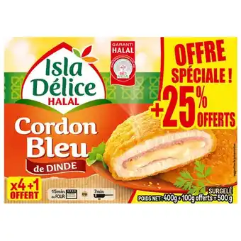 Carrefour ISLA DÉLICE Cordons bleus de dinde Halal surgelés Offre spéciale offre