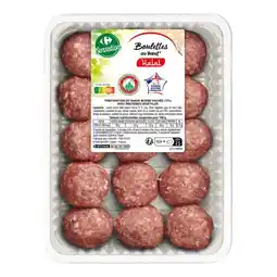 Carrefour 15 boulettes de boeuf Halal Carrefour offre