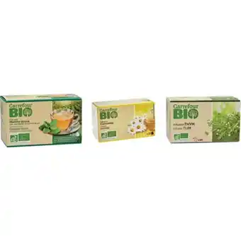 Carrefour CARREFOUR BIO SUR LES THÉS ET INFUSIONS offre