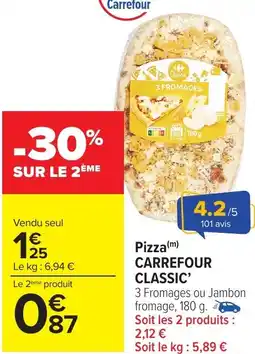 Carrefour Market Pizza CARREFOUR CLASSIC' offre