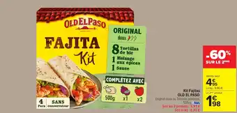 Carrefour Market Kit Fajitas OLD EL PASO offre