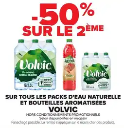 Carrefour Market Sur tous les packs d'eau naturelle et bouteilles aromatisées volvic offre