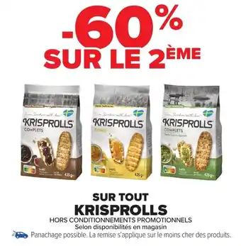 Carrefour Market Sur tout krisprolls offre