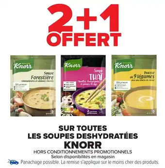 Carrefour Market Sur toutes les soupes deshydratées knorr offre