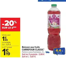 Carrefour Market Boisson aux fruits CARREFOUR CLASSIC' offre