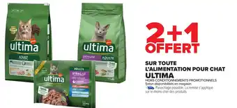 Carrefour Market Sur toute l'alimentation pour chat ultima offre