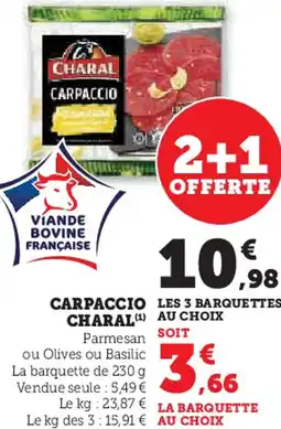 U Express Carpaccio charal offre