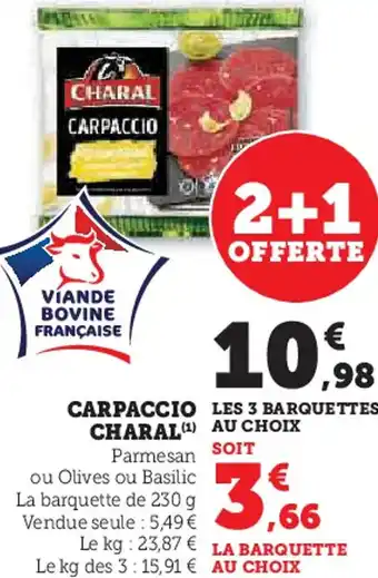 U Express Carpaccio charal offre