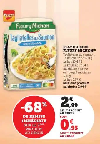 U Express Plat cuisine fleury michon offre