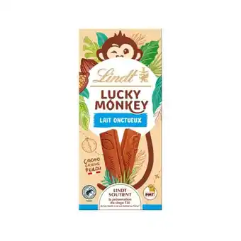 Carrefour Market LINDT Tablette de Chocolat Lucky Monkey offre