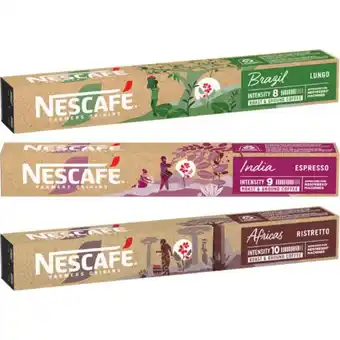 Carrefour Market NESCAFÉ FARMERS ORIGINS SUR TOUTES LES CAPSULES X10 offre