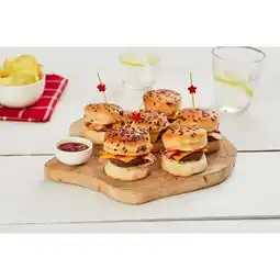 Carrefour 6 mini burgers de bœuf au bacon offre