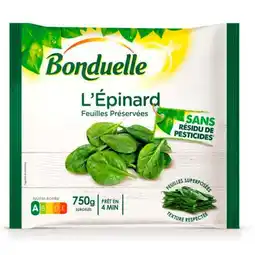 Carrefour BONDUELLE Epinards surgelés offre