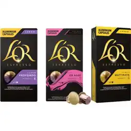 Carrefour L'OR ESPRESSO SUR TOUTES LES CAPSULES X 10 offre