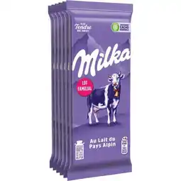 Carrefour MILKA Tablettes de chocolat Lot Familial offre