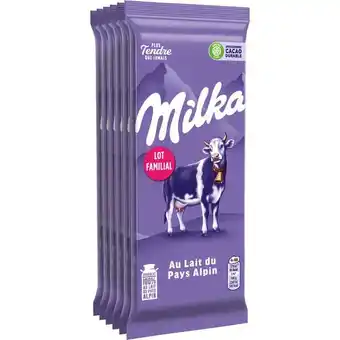 Carrefour MILKA Tablettes de chocolat Lot Familial offre