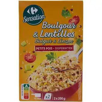 Carrefour CARREFOUR SENSATION Mélange Boulgour & Lentilles offre