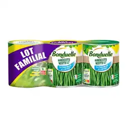 Carrefour BONDUELLE Haricots verts Lot Familial offre