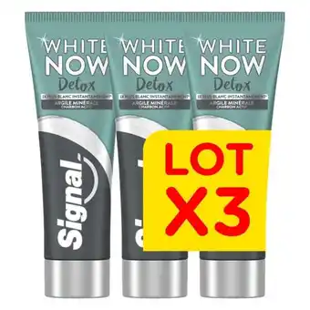 Carrefour SIGNAL Dentifrice White Now offre