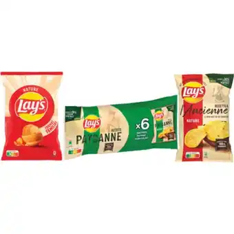 Carrefour LAY'S SUR TOUTES LES CHIPS NATURE, À L'ANCIENNE ET PAYSANNE offre