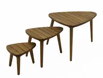 Jardiland ECLOZ Ensemble de 3 tables basses Cigogne ECLOZ offre